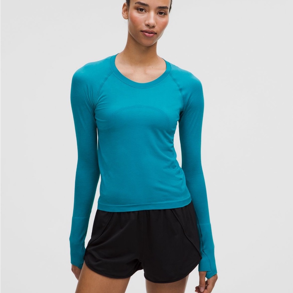 Lululemon Athletica Teal Long Sleeve Top